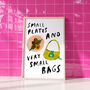 Small Plates And Very Small Bags, thumbnail 1 of 4