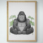 Jungle Animals Nursery Art Print Set A4, 8x10, thumbnail 2 of 7