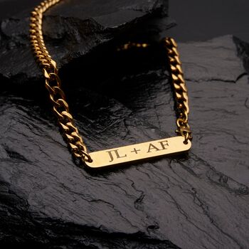 Gold Engravable 5mm Cuban Chain, Curb Link Necklace, 4 of 11