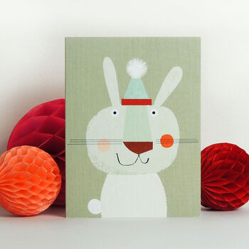 Mini Rabbit Greetings Card, 4 of 5