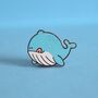 Whale Enamel Pin | Cute Pin Badges, thumbnail 2 of 5