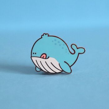 Whale Enamel Pin | Cute Pin Badges, 2 of 5