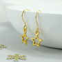 Gold Plated Star Earrings, thumbnail 7 of 10