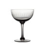 A Set Of Four Smoky Champagne Saucers With Ovals Design, thumbnail 2 of 2