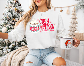 Cosy Season Festive Christmas Jumper For Women, 6 of 8