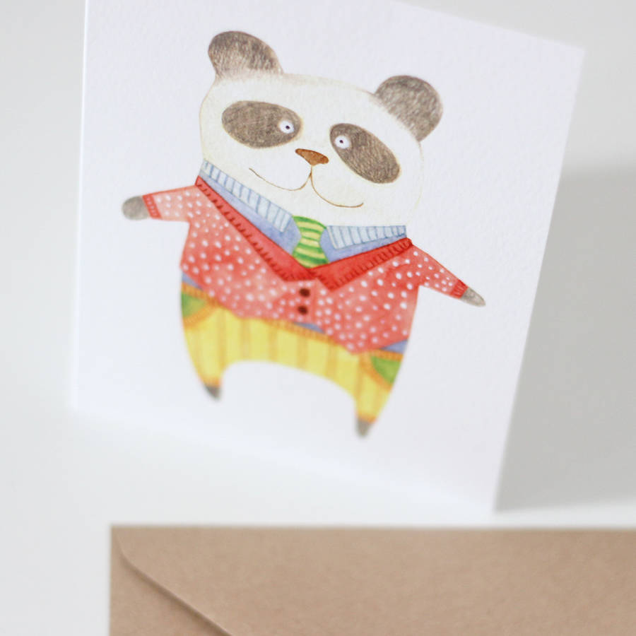 Panda Card By The Fox in the Attic | notonthehighstreet.com