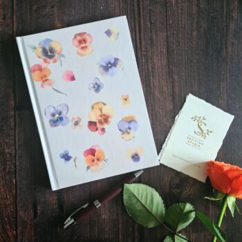Pansy Print Notebook, 4 of 4