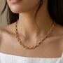 Oval Link Chain Necklace, thumbnail 1 of 10
