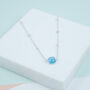 Iseo Blue Chalcedony And Sterling Silver Necklace, thumbnail 1 of 4