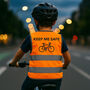Personalised Text Kids’ Cycling Hi Vis Safety Reflective Vest, thumbnail 1 of 4