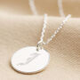 Personalised Gothic Initial Disc Necklace, thumbnail 1 of 9