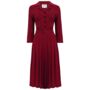 Lucille Dress In Windsor Wine 1940s Vintage Style, thumbnail 1 of 3