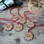 Christmas Something To Wooden Gift Tag Set, thumbnail 1 of 1