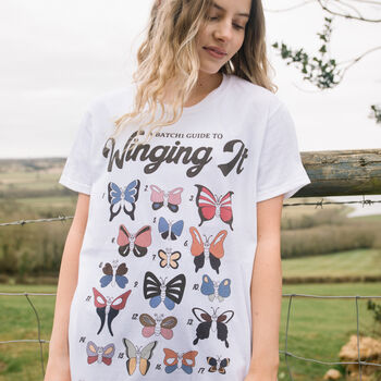 Winging It Women's Butterfly Guide T Shirt, 4 of 5