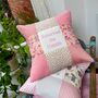 Reserved For Nanny Cushion Peach And Raspberry, thumbnail 1 of 7