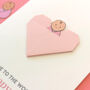 New Baby Girl Origami Heart Card, thumbnail 11 of 12