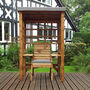 Wentworth One Seater Arbour Includes Cushions UK Made, thumbnail 7 of 8