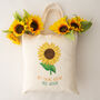 Sunflower Personalised Teacher Tote Bag, thumbnail 1 of 2