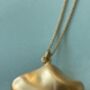 22ct Gold Vermeil Slender Shell Pendant Necklace, thumbnail 2 of 4