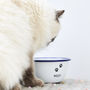 Personalised Enamel Cat Bowl, thumbnail 4 of 5