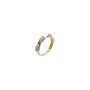 Bone Adjustable Ring Sterling Silver Gold Plated, thumbnail 9 of 9