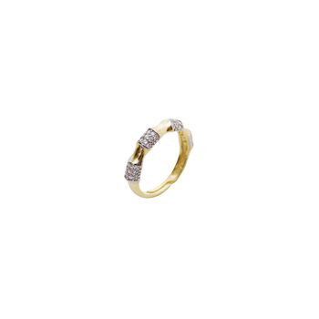 Bone Adjustable Ring Sterling Silver Gold Plated, 9 of 9