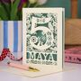 Personalised 5th Birthday Card Papercut Woodland Design, thumbnail 4 of 7