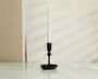 Noa Antique Black Gold Candle Holder, thumbnail 1 of 2