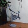 Mother And Child Swinging Iron Figurine 23cm, thumbnail 1 of 5