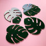 Cheese Plant Leaf Perspex Coasters, thumbnail 2 of 4