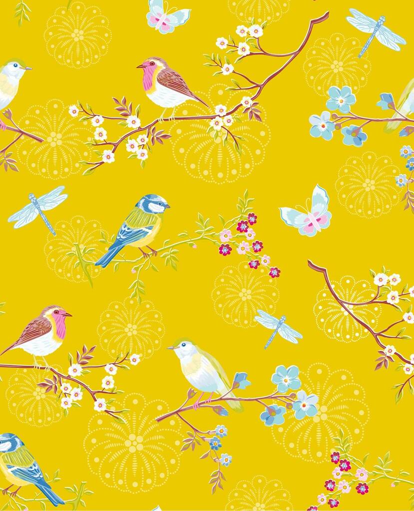 Wallpaper Early Bird Yellow