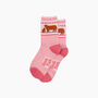 Highland Cow Calf Striped Bamboo Socks In Pink, thumbnail 2 of 4