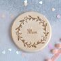 Personalised Floral Compact Mirror Mothers Day Gift, thumbnail 2 of 3