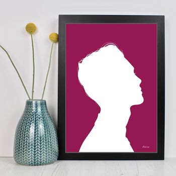Contemporary Personalised Silhouette Portraits, 7 of 11