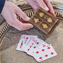 Personalised Rosewood And Brass Playing Card Gift, thumbnail 1 of 3
