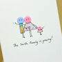 Personalised 'Button Family' Handmade Card, thumbnail 7 of 12