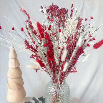 Christmas Dried Flower Arrangement With Vase, 3 of 4