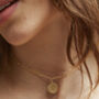 Ancient Sun Choker Necklace In Silver Or Gold Vermeil, thumbnail 1 of 4