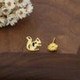 Mismatched Pine Cone And Squirrel Stud Earrings In Sterling Silver, thumbnail 4 of 12