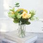 A Vibrant Faux Bouquet Of Yellow Flowers, thumbnail 2 of 4