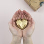 Gold Concrete Love Heart, thumbnail 1 of 5