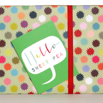 Mini Bubble Sweet Pea Card, 4 of 4