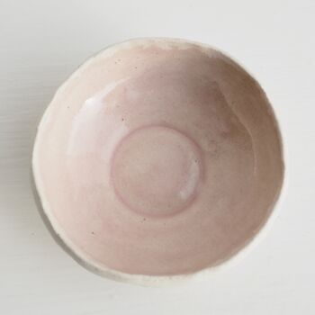 Handmade Pastel Pink Pottery Ring Dish Or Salt Bowl, 4 of 9