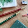 Set Of Two 'Merry And Bright' Christmas Pencils, thumbnail 2 of 8