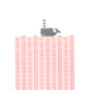 Whale Screen Print In Rose Blush Framing Available, thumbnail 4 of 4