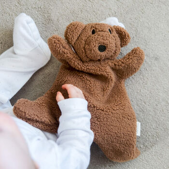 Personalised Soft Teddy Bear And Sheep Comforter For Newborn, 2 of 12