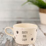Dotty Dog Lady Handmade Mug, thumbnail 2 of 6
