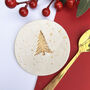 Gold Christmas Tree Coasters, thumbnail 3 of 7