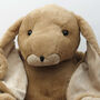 Large Brown Snuggly Bunny Soft Plush Toy, thumbnail 2 of 3