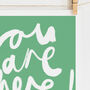 Personalised Name Print With Handwritten You Are Here, thumbnail 2 of 10
